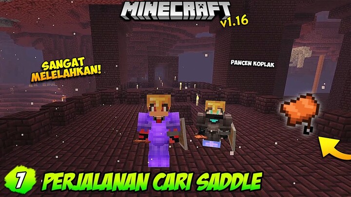 MENCARI SADDLE DI FORTRESS - Minecraft Survival Indonesia (7) ~ PancenKoplak