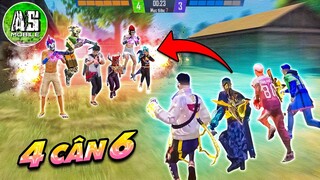 [Free Fire] Biệt Đội Streamer Thách Đấu 4 vs 6 | AS Mobile