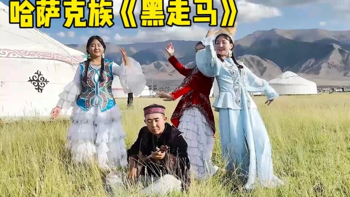 新疆少数民族姑娘多才多艺,驰娜尔教传统舞黑走马,民族的是世界的