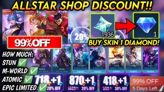 ALLSTAR SHOP DISCOUNT 99%! PROMO DIAMOND ML 2023 (TUTORIAL)! - MLBB