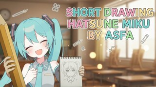 Hatsune miku simple drawing