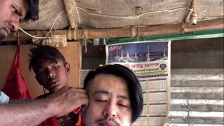 Right before the Lunar New Year, I asked George to give me a haircut—Part 1.