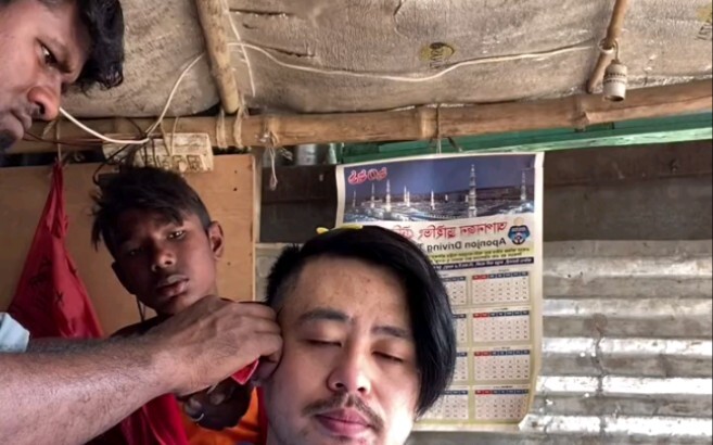 Right before the Lunar New Year, I asked George to give me a haircut—Part 1.