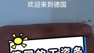 德国的工资条