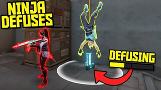 When VALORANT Players NINJA DEFUSE...