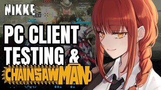 PC CLIENT GAMEPLAY & BAHAS WAIFU CHAINSAW MAN BANNER!「 NIKKE Info 」