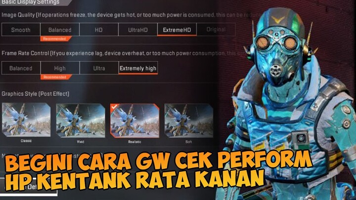 DEMI MAX GRAFIK RATA KANAN 60FPS, CARA GW PAKSA HP KENTANG DI APEX LEGENDS MOBILE