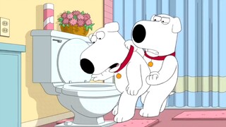 Brian mentraktir dirinya sendiri dengan minuman air toilet