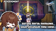 Burung merah membawa keberuntungan yang cepat • Hidden Achievement | Honkai Star Rail. •