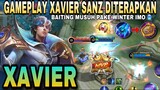 GAMEPLAY XAVIER GAYA MAIN SANZ 🥶‼️ #mobilelegends #gameplayxavier #xavier #sanz