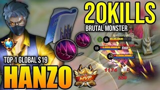 HANZO BEST BUILD 2022 | BUILD TOP 1 GLOBAL HANZO GAMEPLAY | MOBILE LEGENDS✓