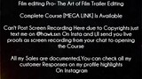 Film editing Pro Course The Art of Film Trailer Editing Download