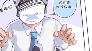 【File Biru】Serigala jahat besar ingin memakan kelinci kecil