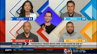 Around the Horn reacts to Doncic, Mavericks crush Suns to push series to Gm 7, Heat eliminate 76ers