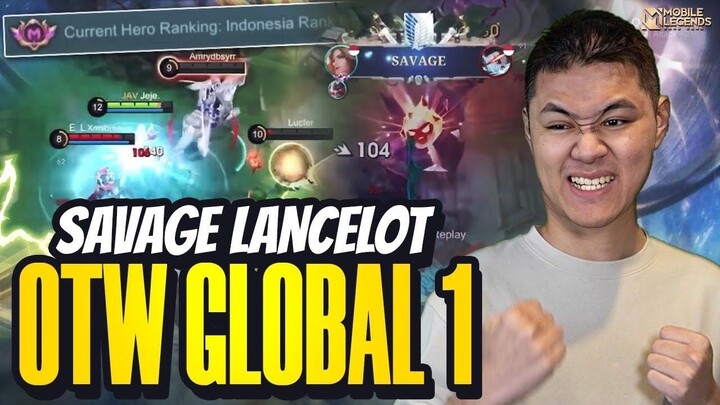 GAMEPLAY LANCELOT SAVAGE JEJE OTW TOP 1 - Mobile Legends
