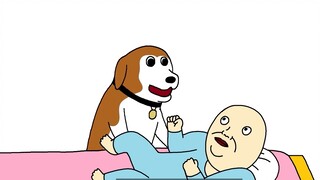 [JJALTOON Asli] Seekor anjing yang ingin dekat dengan anak-anak