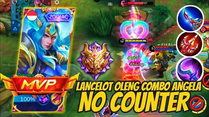 NO COUNTER ❗ COMBO LANCELOT WITH ANGELA GACOR PARAH - MLBB