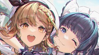 [Proses Pengecatan Azur Lane] Lysa Linkage|Maomao dan Lysa keluar stiker