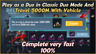 Play as a Duo in Classic Duo Mode And Travel 5000M With Vehicle