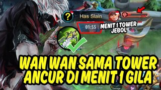 SAYA BOCORIN NIH HERO TERUSAK, SHIELD TOWER AJA RONTOK LANGSUNG - Mobile Legends