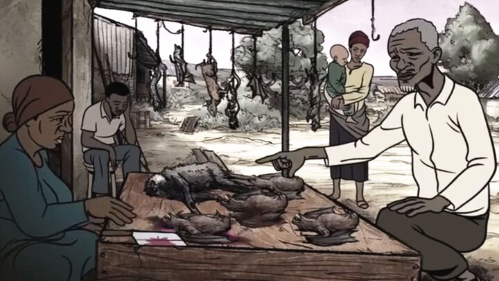 Grandpa was greedy to buy bat meat. After eating it, he started to have diarrhea and vomiting. He di