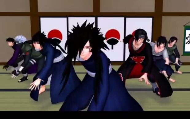 [MMD] Madara, Izuna, Kakashi, Obito, Sasuke, Itachi, Fugaku, Sarana & Sai - фソチャ