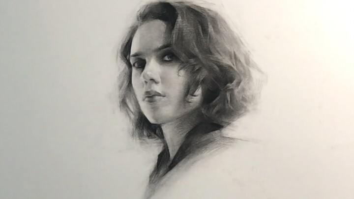 Scarlett Johansson Portrait Sketch