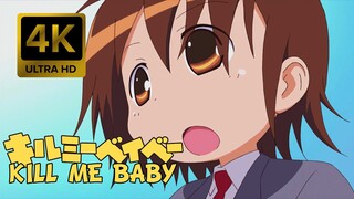 Kill Me Baby Ending |Creditless| [4K 60FPS AI Remastered]