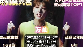 KPOP爱豆歌曲版权登记曲数TOP10！看看有钱又有才的版权富人都有谁？