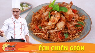 ẾCH CHIÊN GIÒN - ẾCH CHIÊN CHUI RƠM món ăn ngon cho tiệc tại nhà - Khám Phá Bếp Việt