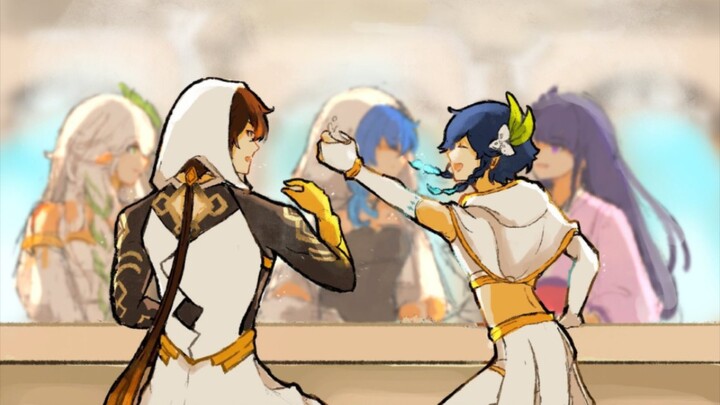 Hình như chỉ có Venti và Zhongli là chưa từng khóc thôi.