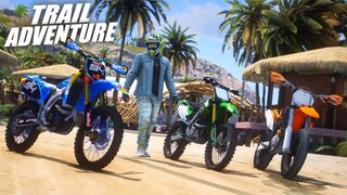 OFFROAD TRAIL ADVENTURE, KOLEKSI MOTOR TRAIL KEI O'CONNER !!! GTA 5 ROLEPLAY