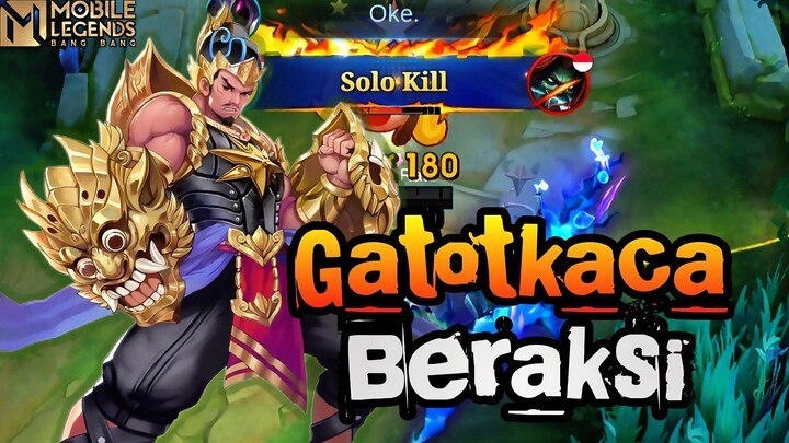 GATOTKACA BERAKSI‼️HERO INDONESIA PALING KERAS DI-MLBB🔥🔥