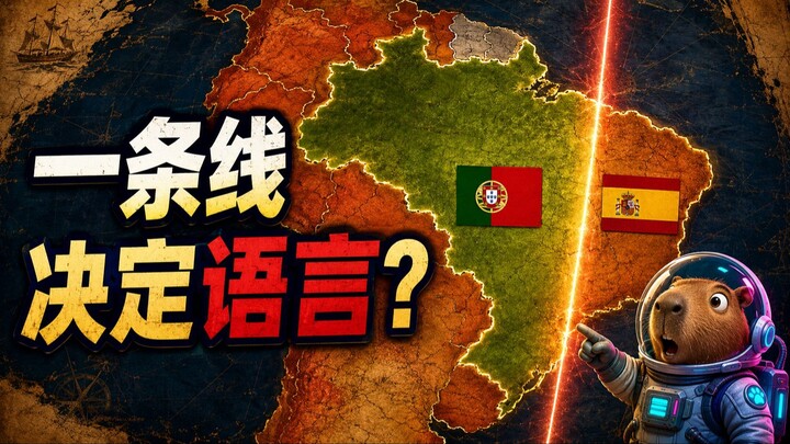 巴西为什么说葡萄牙语，而不是西班牙语？一条线改变了历史