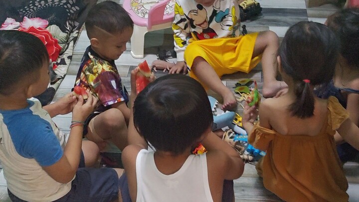playing with my cousins in the province