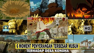 6 MOMENT PENYERANGAN TERBESAR MUSUH TERHADAP DESA KONOHA