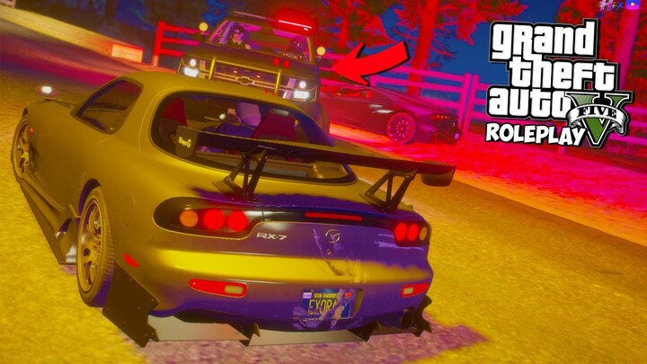 RX 7 HEDON BERAKSI TURUN KE JALAN MELAWAN 1 BATALLION POLISI !! GTA V ROLEPLAY INDONESIA