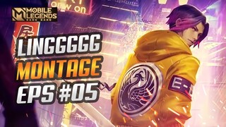 INSANE HAND SPEED | LING FAST HAND MONTAGE #5 | BEST MOMENTS | MOBILE LEGENDS BANG BANG