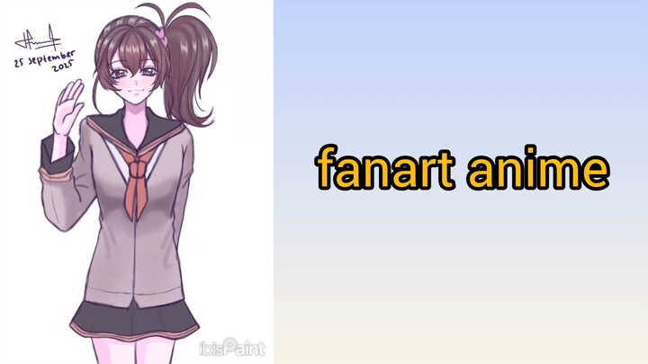 menggambar karakter anime