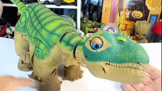 Found a (damaged version of Pleo, an intelligent robotic dinosaur) at a street stall—brought it home