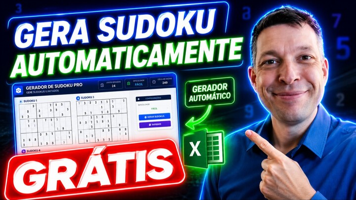 Planilha SUDOKU Automatica Excel