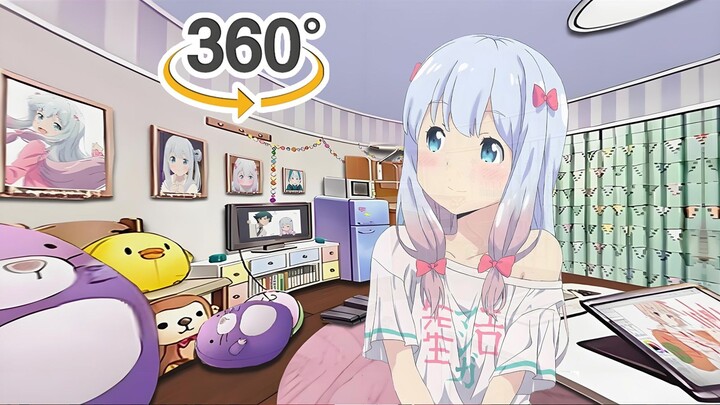 [Video imersif sferis multi-sudut 4K]♥️Sagiri: Datang ke kamar saya untuk bermain? ♥️Guru Eromanga