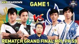 MPL PH Season 10! RSG PH vs SMART OMEGA! Game 1, Rematch Grand Final Playoff?! - #KBreakdown