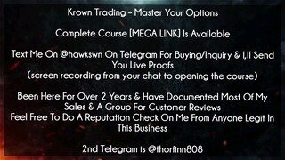 [25$]Krown Trading – Master Your Options Course Download