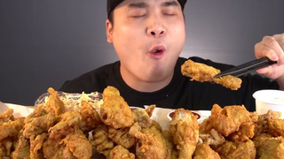 Thánh ăn hàn quốc mukbang ăn gà chiên giòn cực ngon#mukbang #asmr