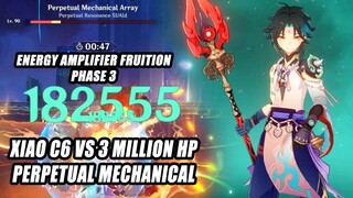Xiao C6 vs 3 Million HP Perpetual Boss - Single Target Can Stop Him | 1.2 M DMG Per 2 S