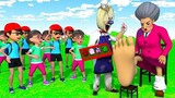 Nick and Tina help Mss T become a Gymer or Error 5 Times Challenge | Scary Teacher 3D Animation