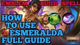 How to use Esmeralda guide & best build mobile legends 2020