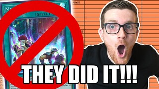 THEY DID IT!!!!!!!! | Yu-Gi-Oh! Official November 2022 TCG Banlist! LIVE REACTION!