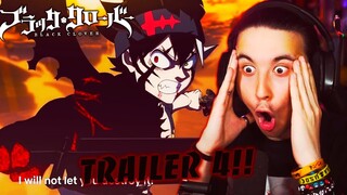 BLACK CLOVER NUEVO TRÁILER 4 PELÍCULA!!! | REACCIÓN!!